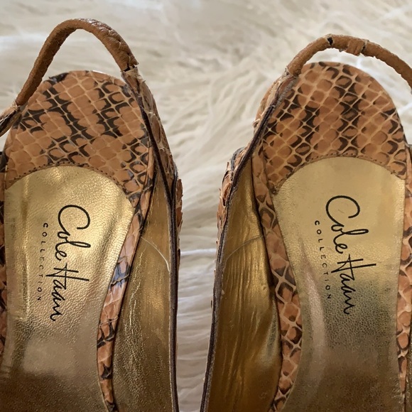 Cole Haan Collection Snakeskin Heels - Picture 5 of 10